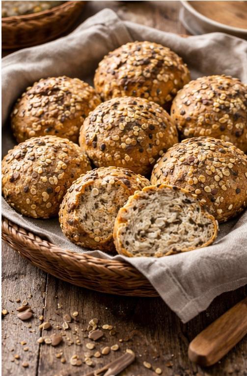 Express Powerbrötchen ohne Mehl