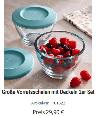 Pampered Chef - Große Vorratsschalen mit Deckeln 2er Set