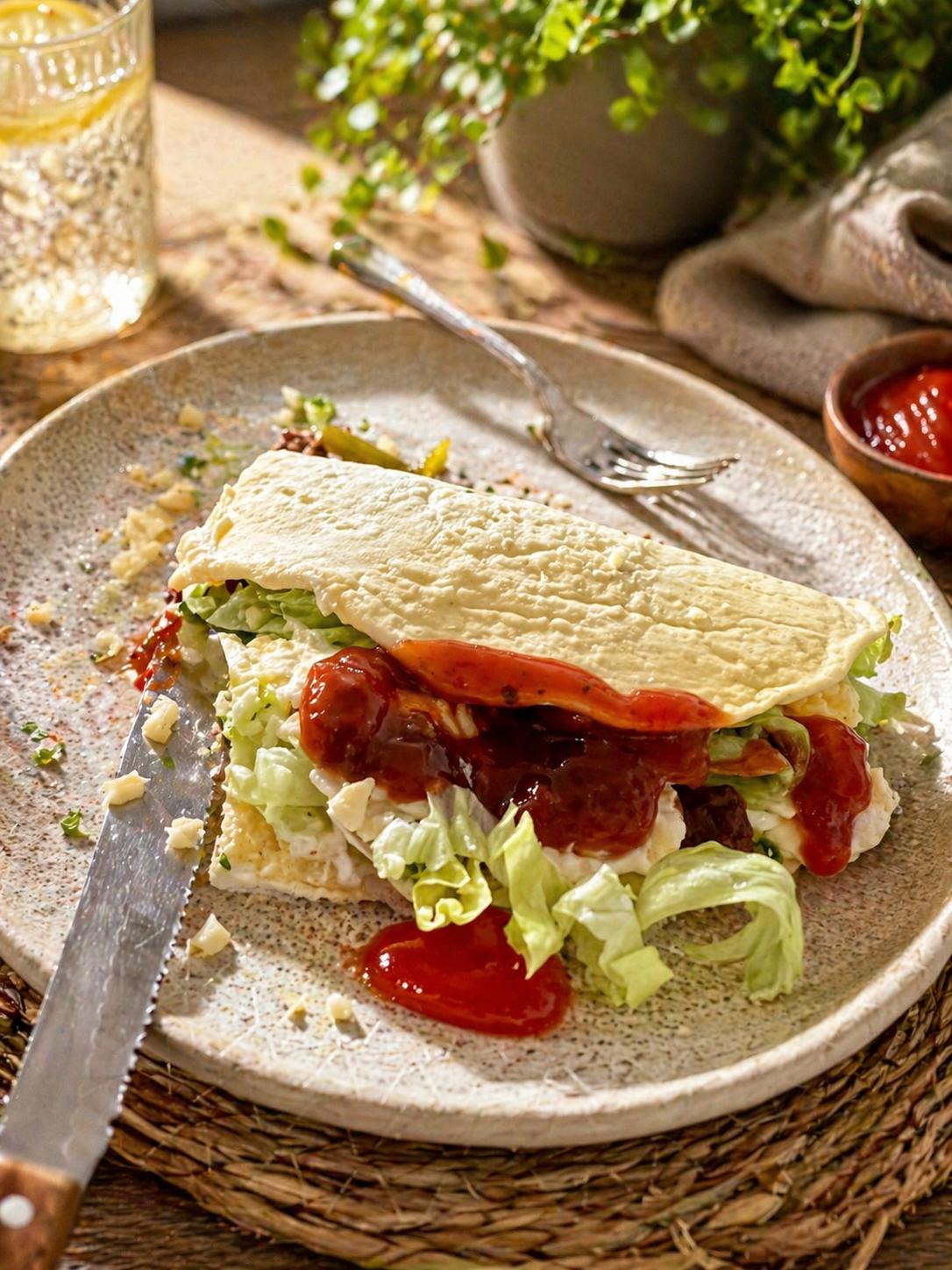 Wraps mit Bohnen und Mais
